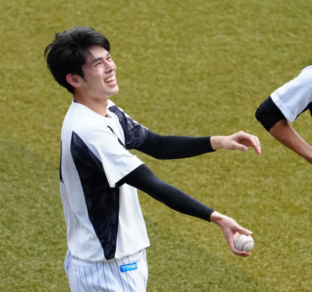 【画像・写真】ロッテ・朗希　来春WBCで大谷をダルを「凄く近くで見たい」　まずは11・9強化試合で「アピールを」