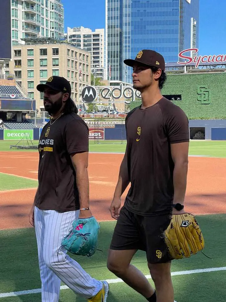 【画像・写真】パドレス　左腕スネルに第2戦託す　相性の悪さ覆せるか　ダルはキャッチボールなどで調整