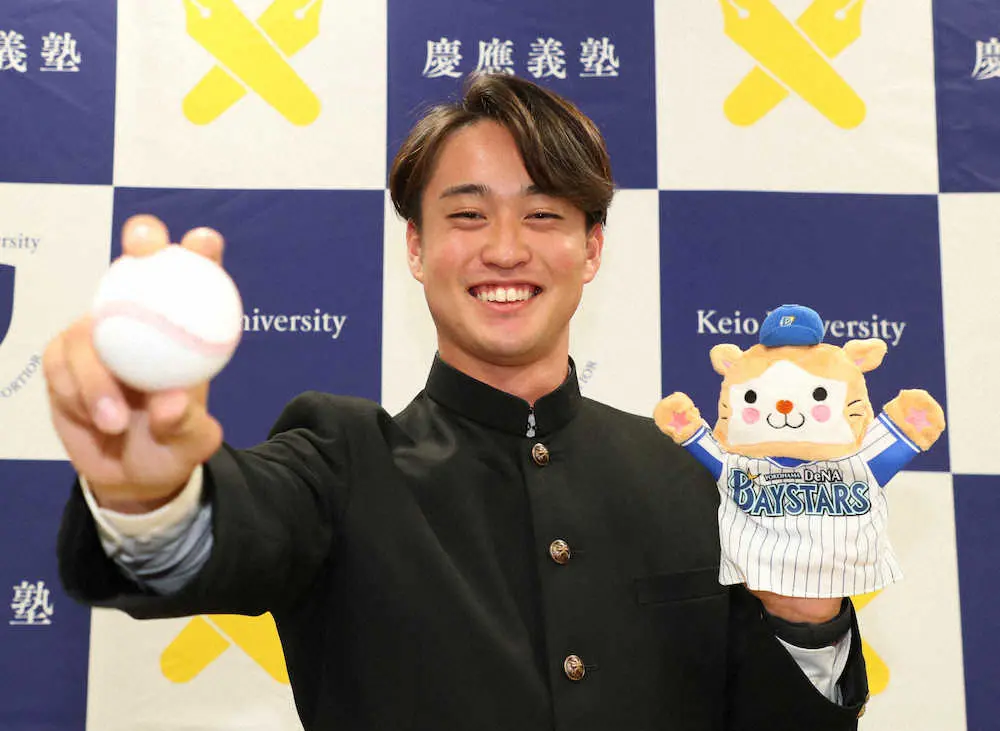 【画像・写真】DeNA5位指名の慶大・橋本　プロでも守護神目指す「最後に出てきたら終わりだ、と思われる投手に」