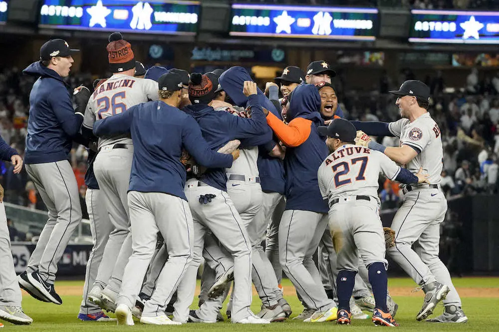 【画像・写真】ア・リーグはアストロズが2年連続のWS出場　今プレーオフ7戦全勝　両リーグの同一日V決定は30年ぶり