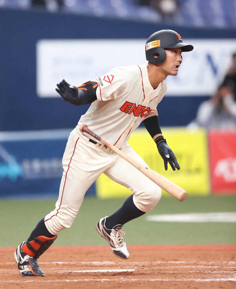 【画像・写真】ENEOS　2大大会夏秋連覇へ辛勝発進！タイブレークの延長10回に滝沢が決勝三塁打