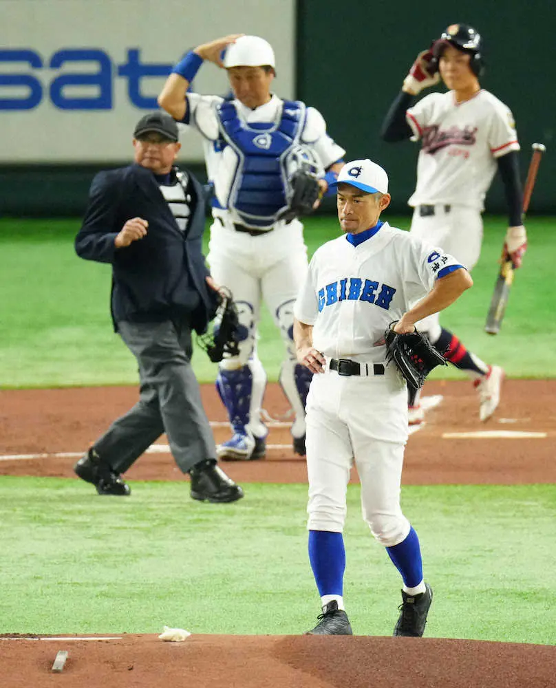 【画像・写真】高校女子選抜　先発・イチロー氏から1点先制！　森崎が会心の右中間適時三塁打　