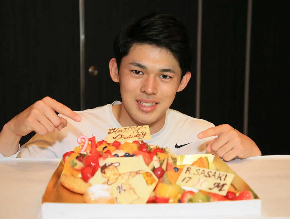 【画像・写真】ロッテ・朗希、21歳の誓い「今年より充実した一年に」　来春WBC「いつ呼ばれてもいいように」