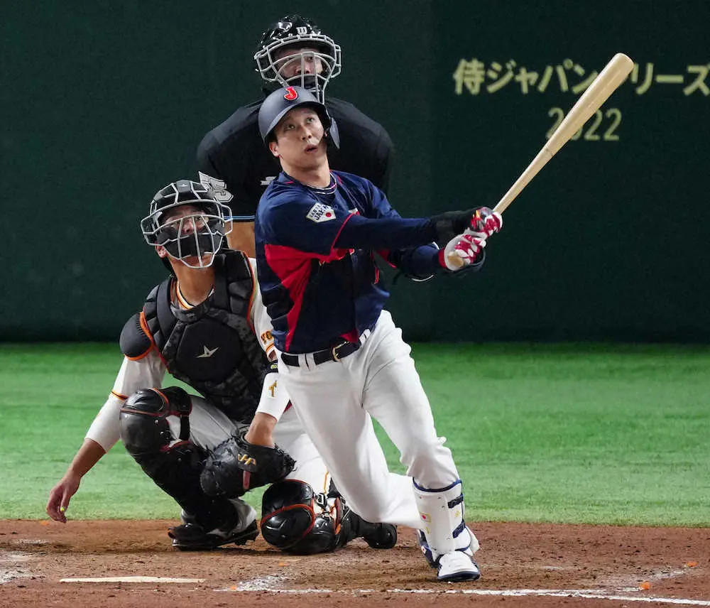 【画像・写真】侍・山田が決勝ソロ　ヤクルト同僚・村上の2打席連発「刺激になった」