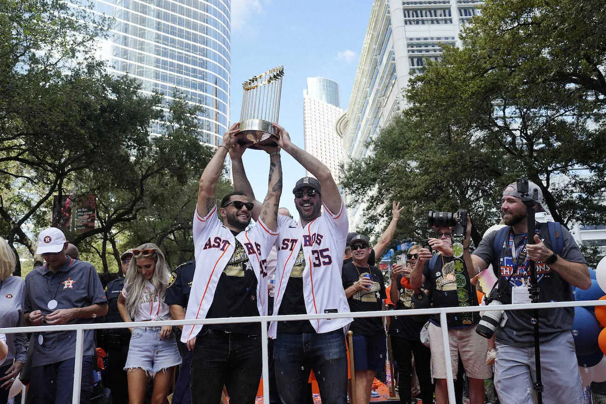 【画像・写真】アストロズの優勝パレードに100万人？ヒューストン市民が歓喜