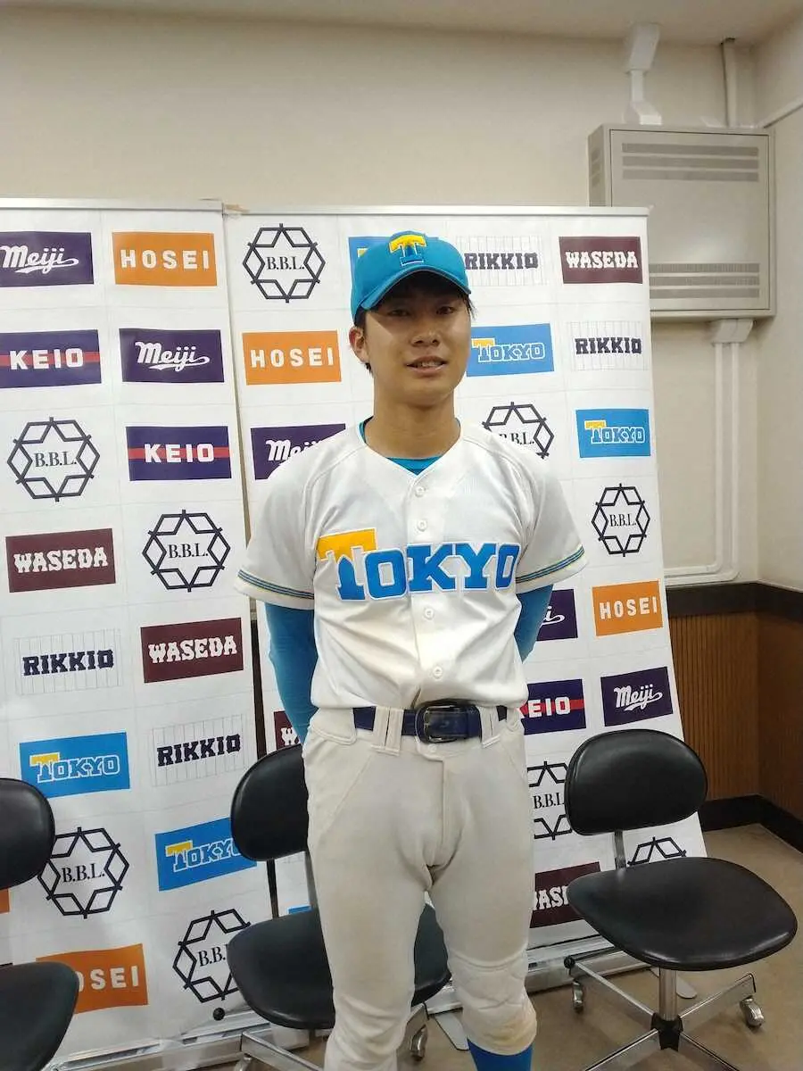 【画像・写真】東大　コールド勝ち翌日はコールド負け…2年・松原が人生初アーチ「まさか打てるなんて」