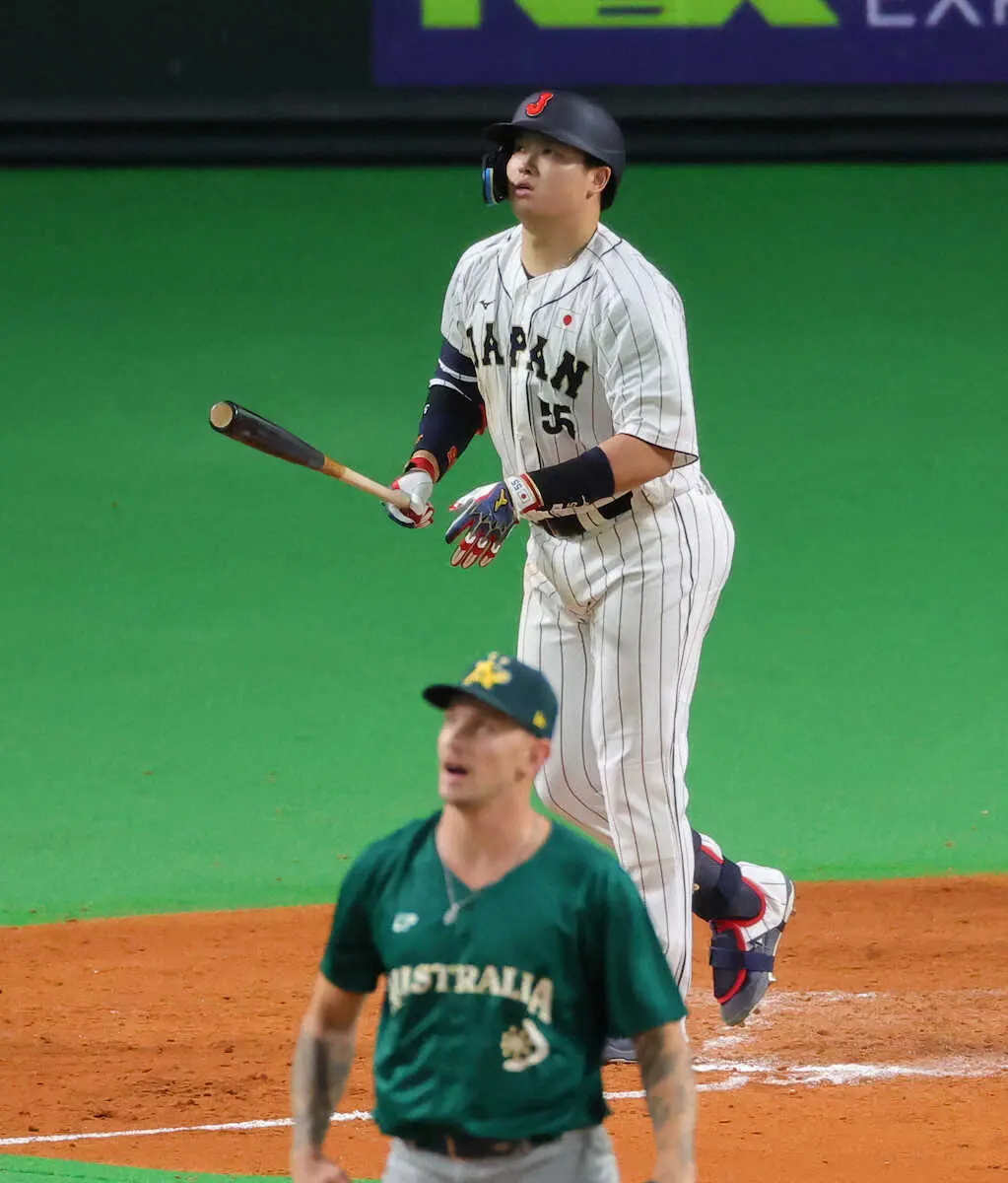 【画像・写真】侍・村上　代表史上初の4戦連発！WBC1次R同組の豪州に豪打見せつけた