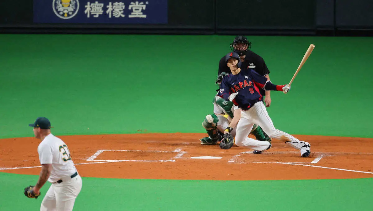 【画像・写真】「侍の1番」は俺だ!塩見猛アピール3安打2盗塁「緊張したけど自分の持ち味出せたかな」
