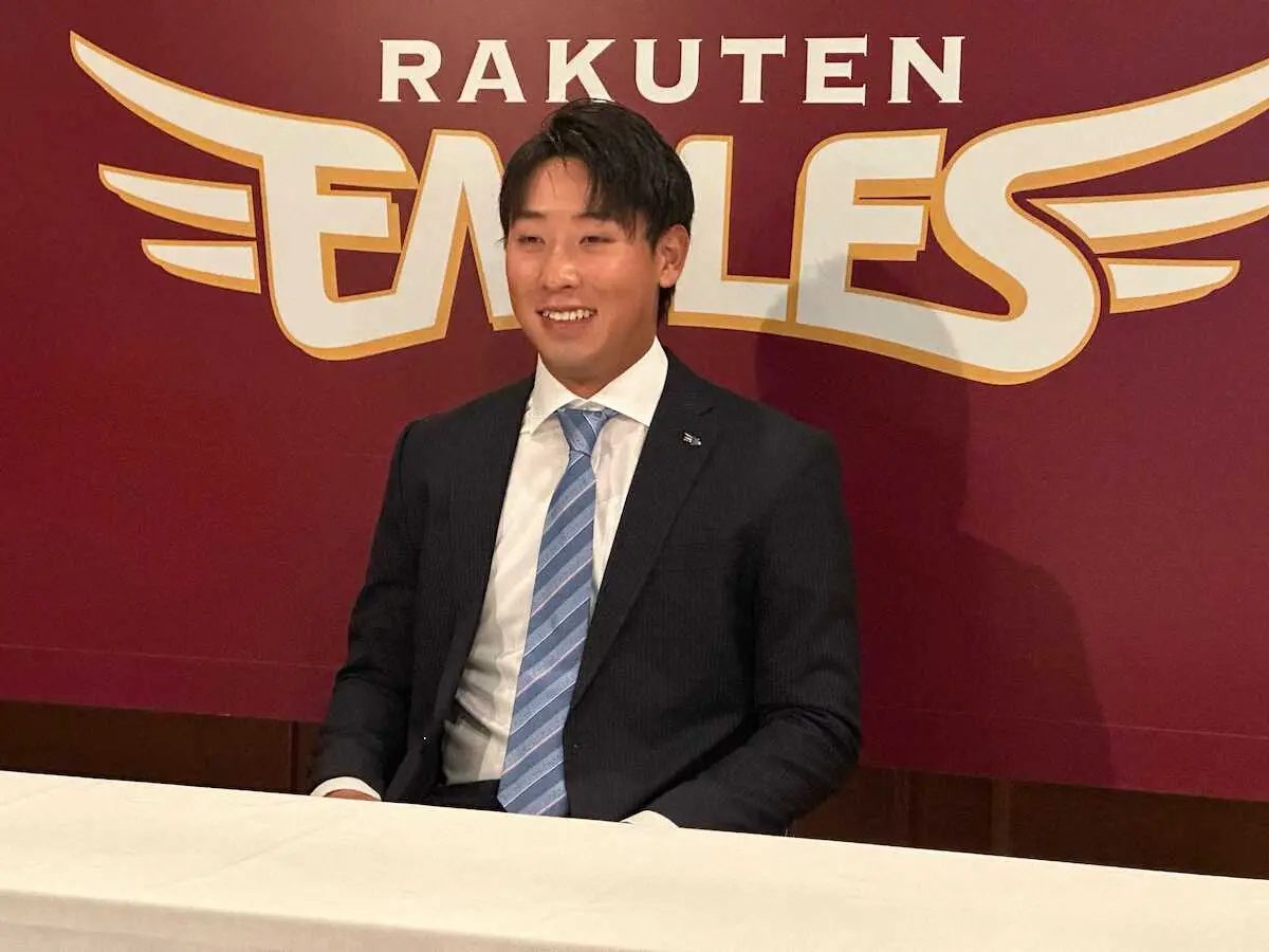 【画像・写真】楽天・藤平　来季目標は5年ぶり開幕ローテ入り　現状維持の1000万円でサイン