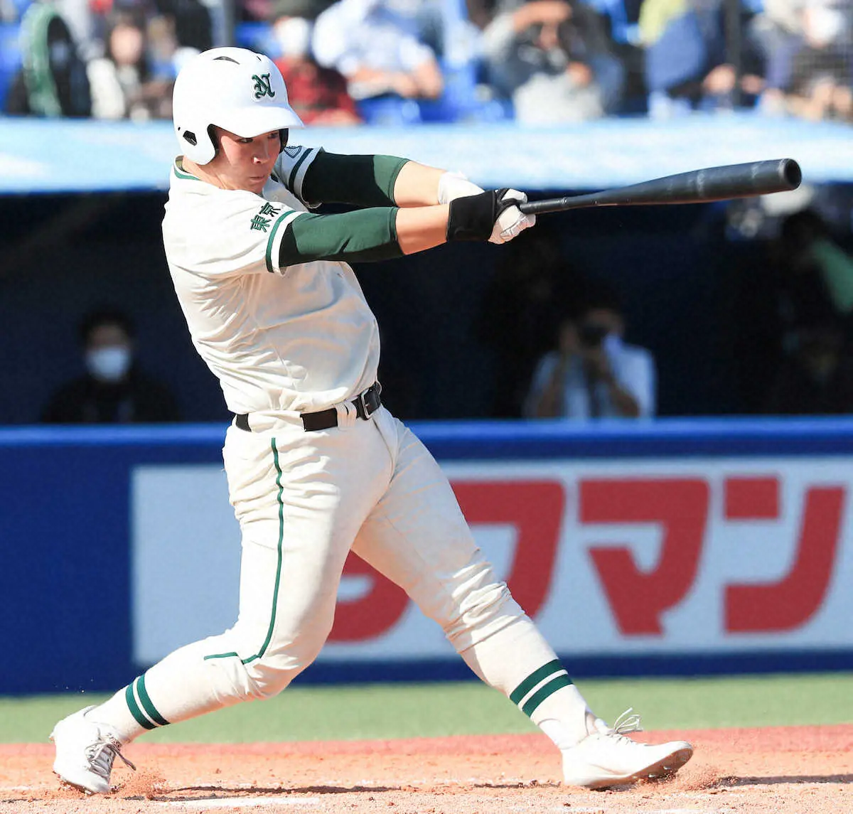 【画像・写真】二松学舎大付の怪物1年生が甲子園王手弾「狙って一発で打てた」　市原監督は片井を「柔らかい」と絶賛