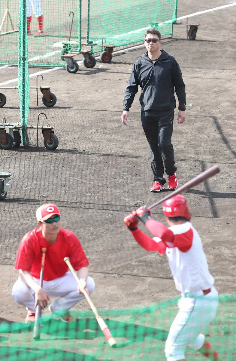 【画像・写真】広島　森が3回完全投球＆宇草は1安打2盗塁　今秋初紅白戦で新井監督にアピール合戦