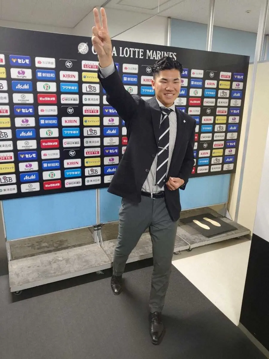 【画像・写真】ロッテ小沼が300万円アップで契約更改！来季は宇田川、山崎颯、宮森を「超えたい！」