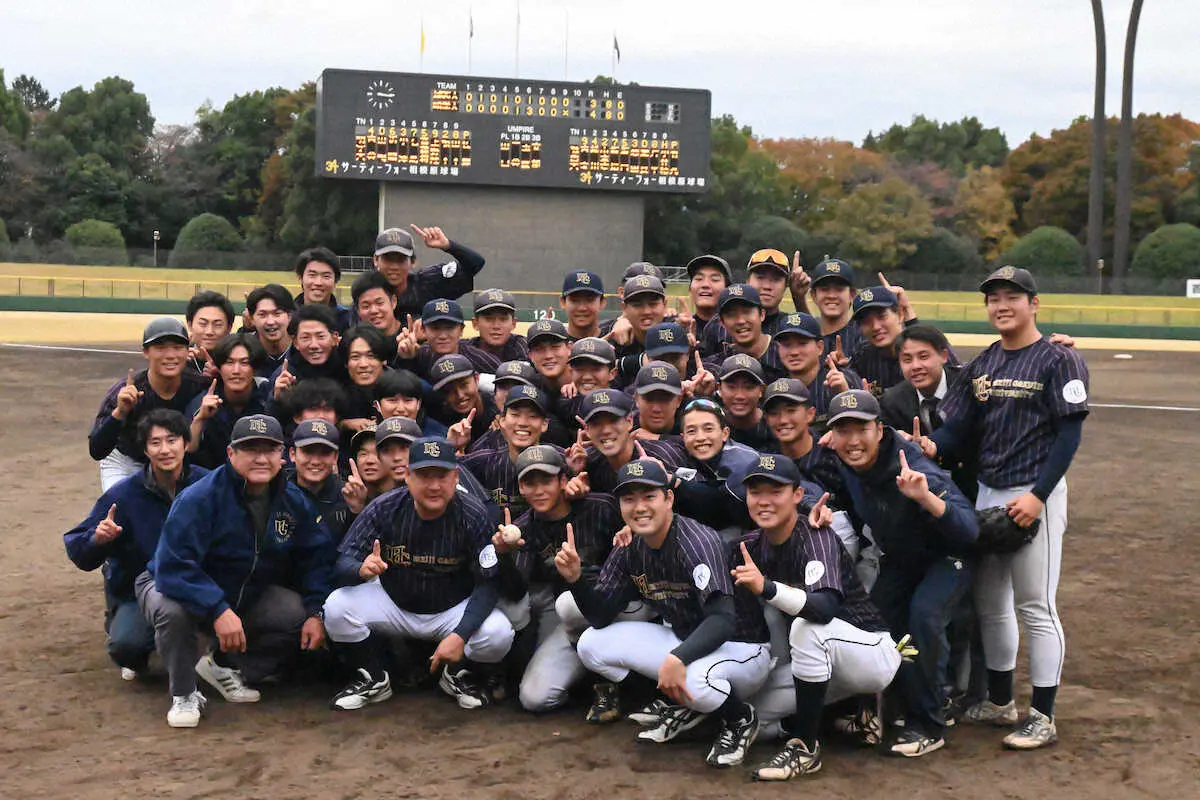 【画像・写真】明学大1部残留決定！最速150キロ右腕・佐藤が最後締めた