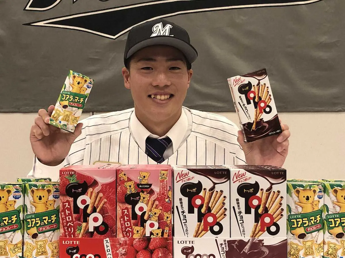 【画像・写真】ロッテ・ドラ2友杉は背番10、年俸1200万円「当時はスターの存在」同世代・藤原に「負けないよう」