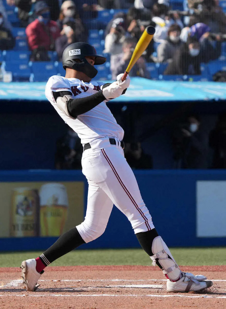 【画像・写真】広陵・真鍋、ダメ押し特大弾　修学旅行キャンセルも「ディズニーランドはいつでも行ける」