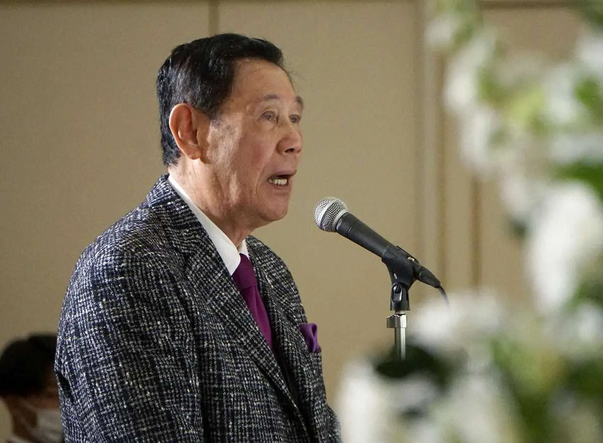 【画像・写真】法大野球部元監督・松永怜一氏をしのぶ会に田淵幸一氏ら300人が参列