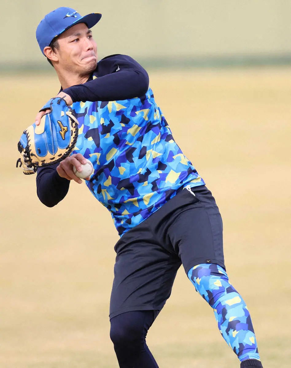 【画像・写真】阪神・栄枝、「チーム岩崎」合同自主トレ参加　1軍投手の信頼勝ち取り梅野を脅かす存在に