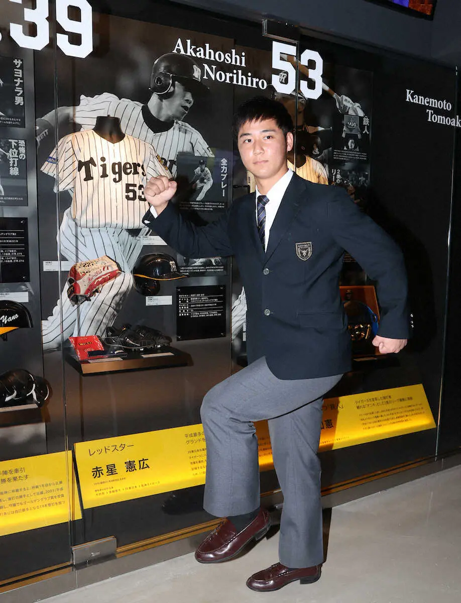 【画像・写真】阪神ドラ3・井坪は盗塁王級の俊足　新人全7選手中30メートル走トップで同時期の近本のタイムに肉薄