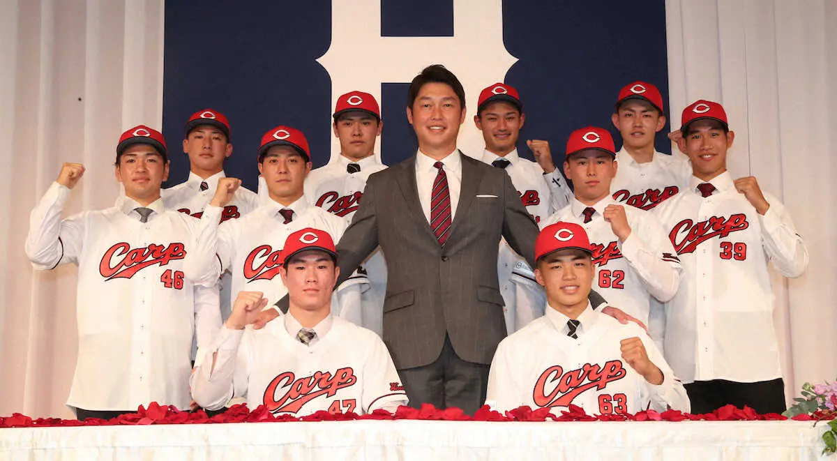 【画像・写真】広島ドラ1斉藤　目指すポスト黒田「人間性も素晴らしい方と聞いている。自分もそういう人間になりたい」