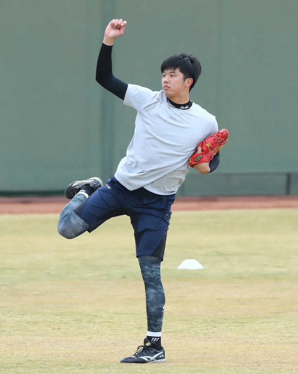 【画像・写真】阪神・才木　退寮も心配なし!科学的な栄養補給でなかやまきんに君ばり「パワー」手に入れる