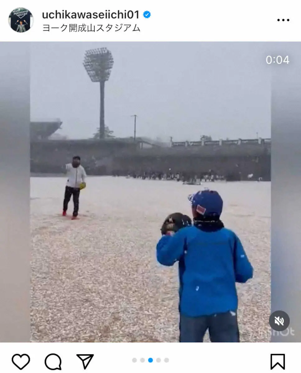 【画像・写真】内川聖一の福島への恩返し　「人生初」雪の中でも続けた“1700人”とのキャッチボールに込めた思い