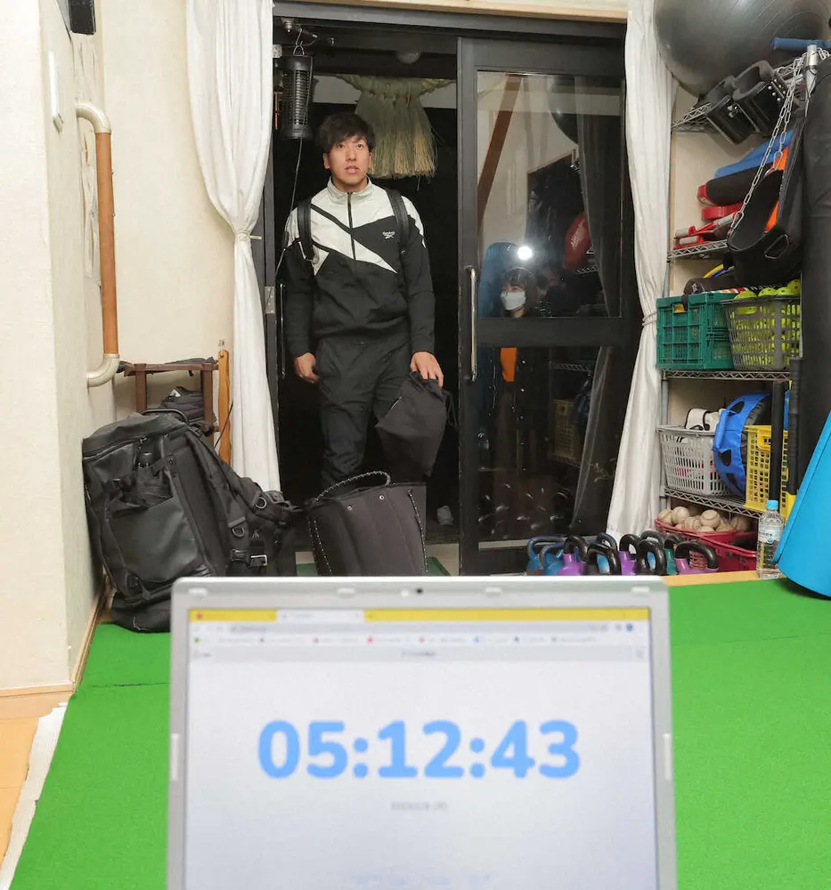 【画像・写真】巨人・大勢　WBCへ意欲語る「任されたところを全力で」　自主トレ公開　