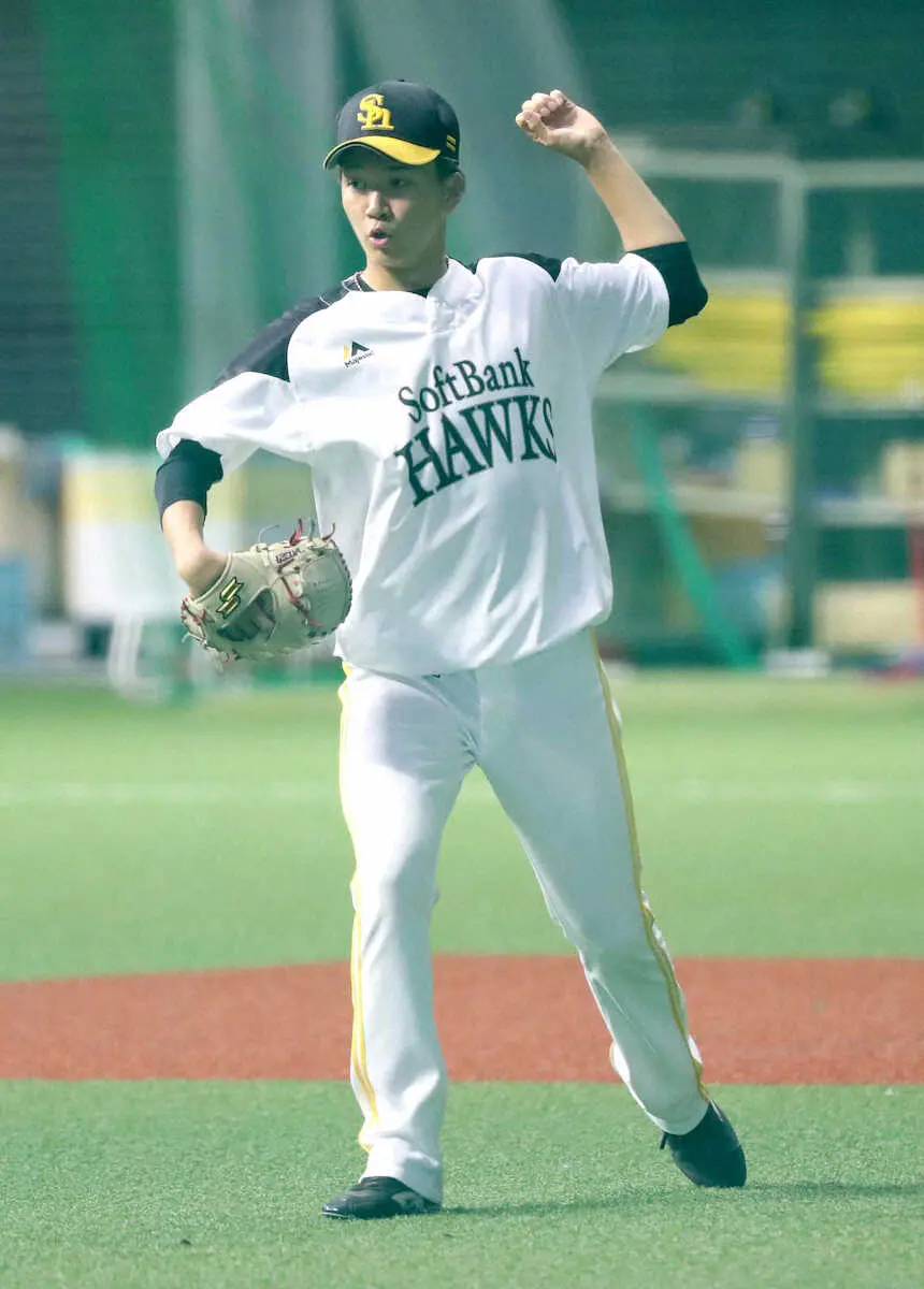 【画像・写真】ソフトB・田浦　6年目での1軍定着へ「点をやらない」　貴重なサウスポー、左肩痛から回復順調