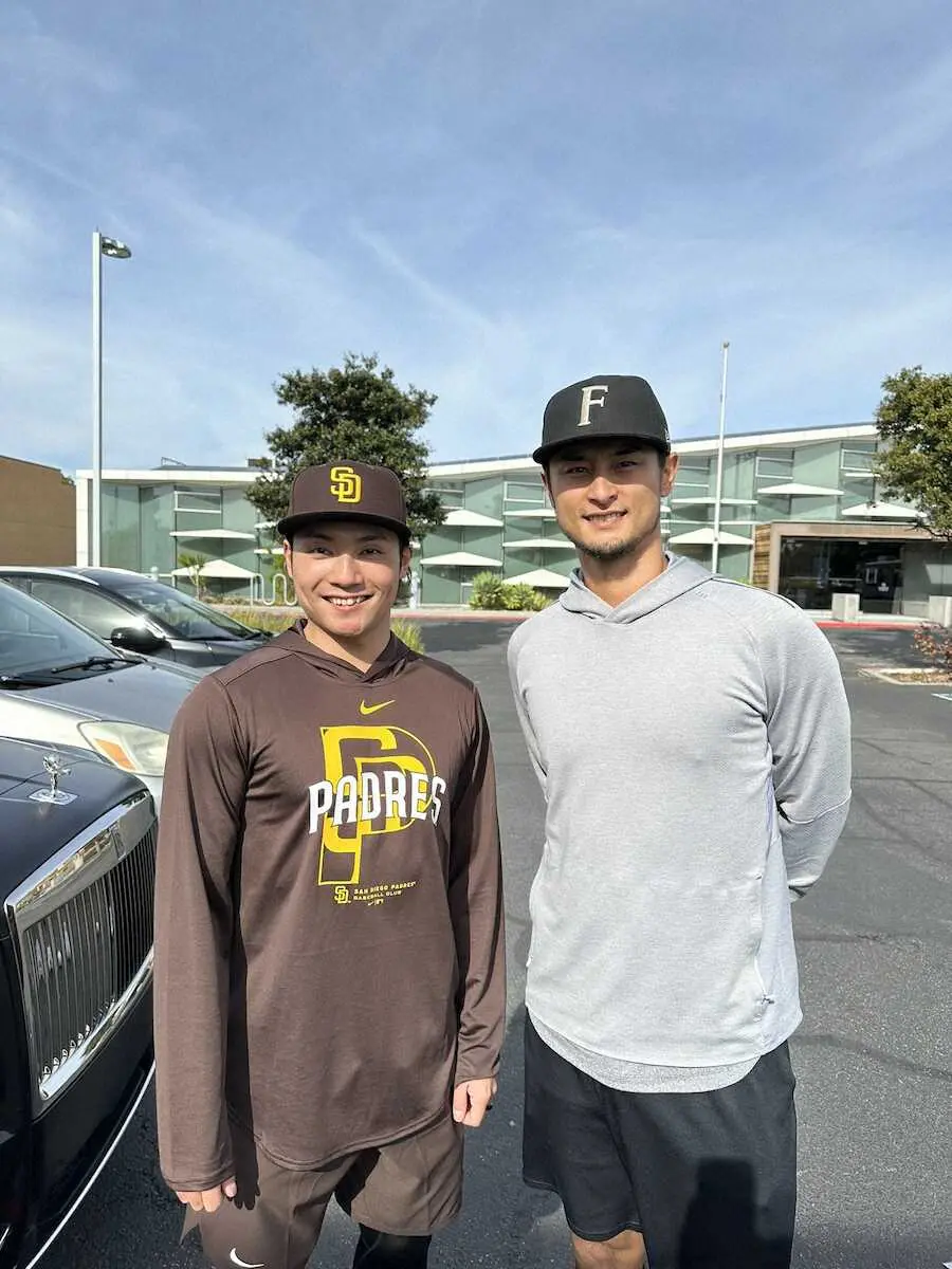 【画像・写真】パドレス・ダルが日本ハム伊藤との合同自主トレ明かす「WBCで一緒のチームで野球ができるのが楽しみ」