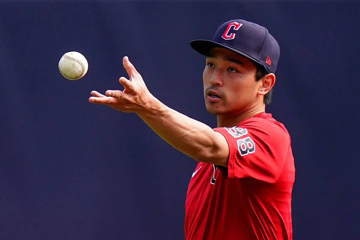 【画像・写真】ガーディアンズの左翼手スティーブン・クワン（AP）