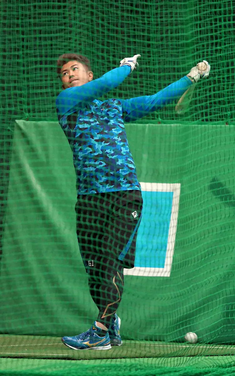 【画像・写真】日本ハム・今川「打撃に憧れた」門田さん追悼　3年目の飛躍へ「本塁打量産」誓う