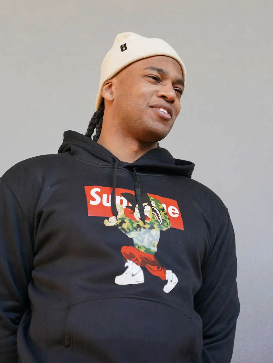 【画像・写真】巨人・ウォーカー　ドラゴンボールパーカ姿で登場「自分のあるべき姿と重なる」