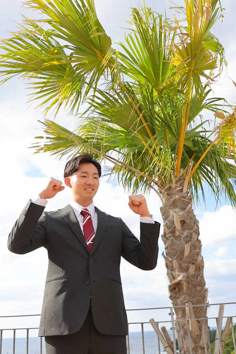 【画像・写真】楽天ドラ1・荘司が気合　キャンプ初日にブルペン入りへ
