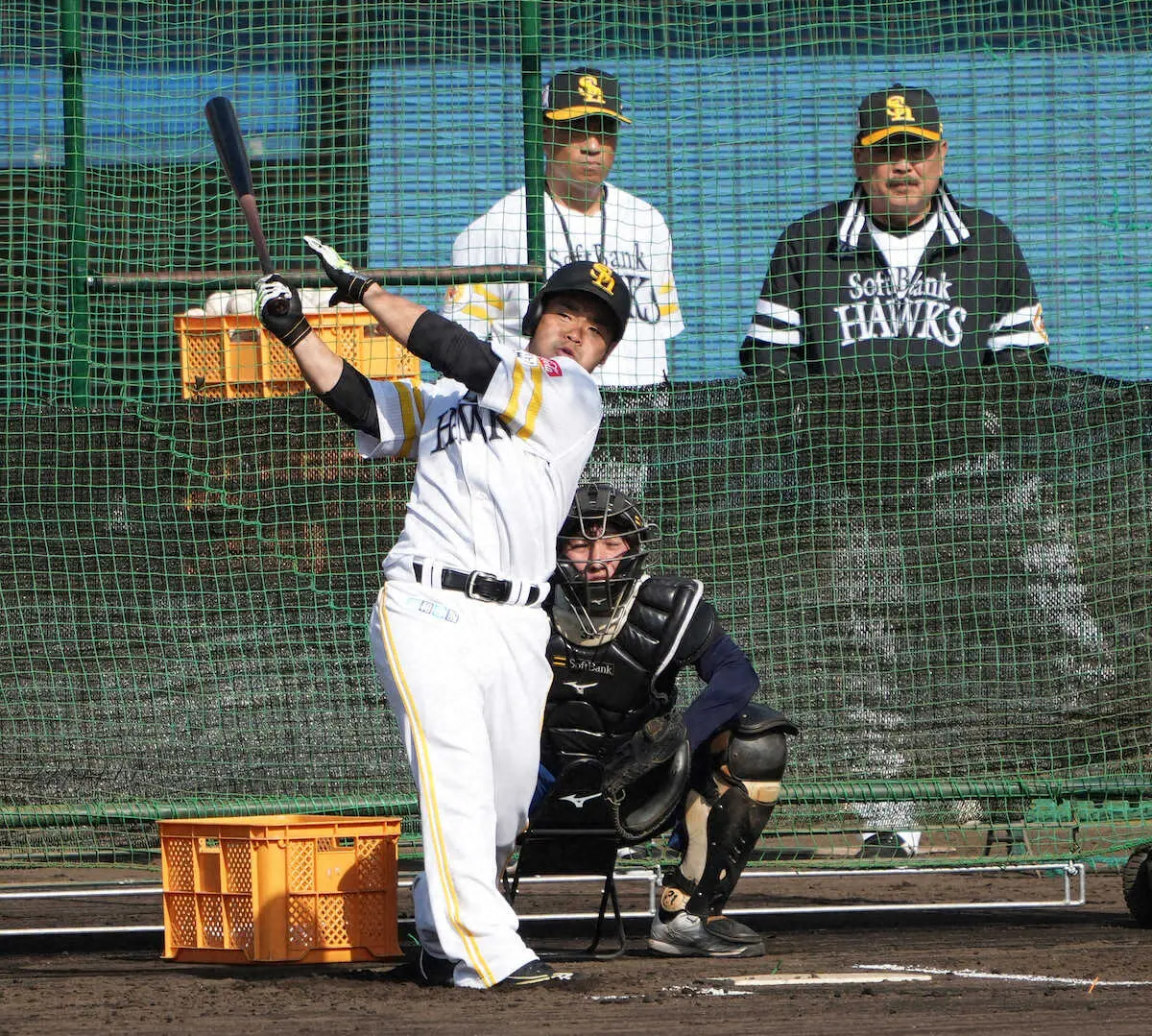 【画像・写真】ソフトB・近藤は「若い選手の教材、お手本」軸ぶれないフリー打撃に藤本監督うなった