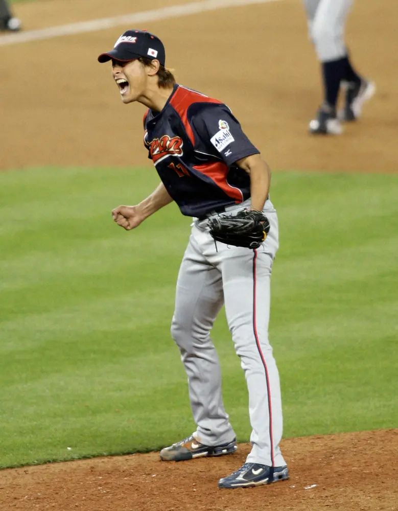 【画像・写真】日本ハム・大海　ダル仕込みの「太腕直球」で世界斬る　合同自主トレで二の腕回り1センチ増強