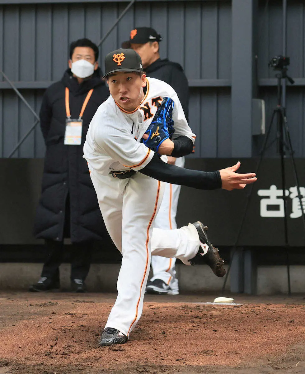 【画像・写真】WBC代表の巨人・大勢　第1クールで早くも3度目ブルペン　「試行錯誤しながら」
