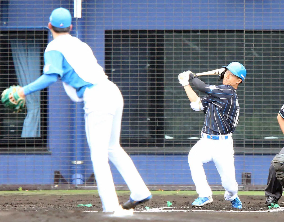 【画像・写真】日本ハム・ドラ1矢沢　犠飛でプロ初打点　無安打に「バットの出す位置がずれている」