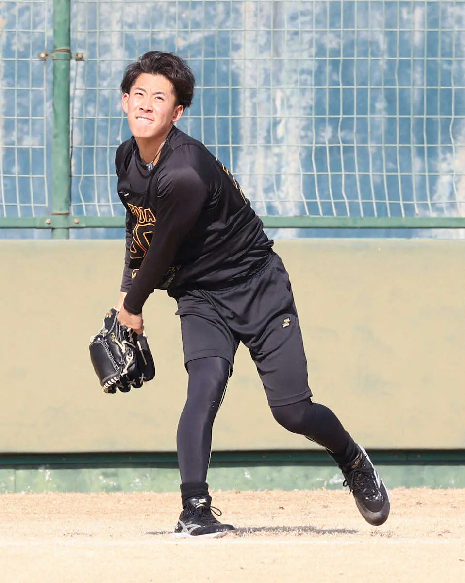 【画像・写真】阪神ドラ6・富田　7日シート打撃で“初実戦”予定　その後は1、2軍合同紅白戦マウンドへ