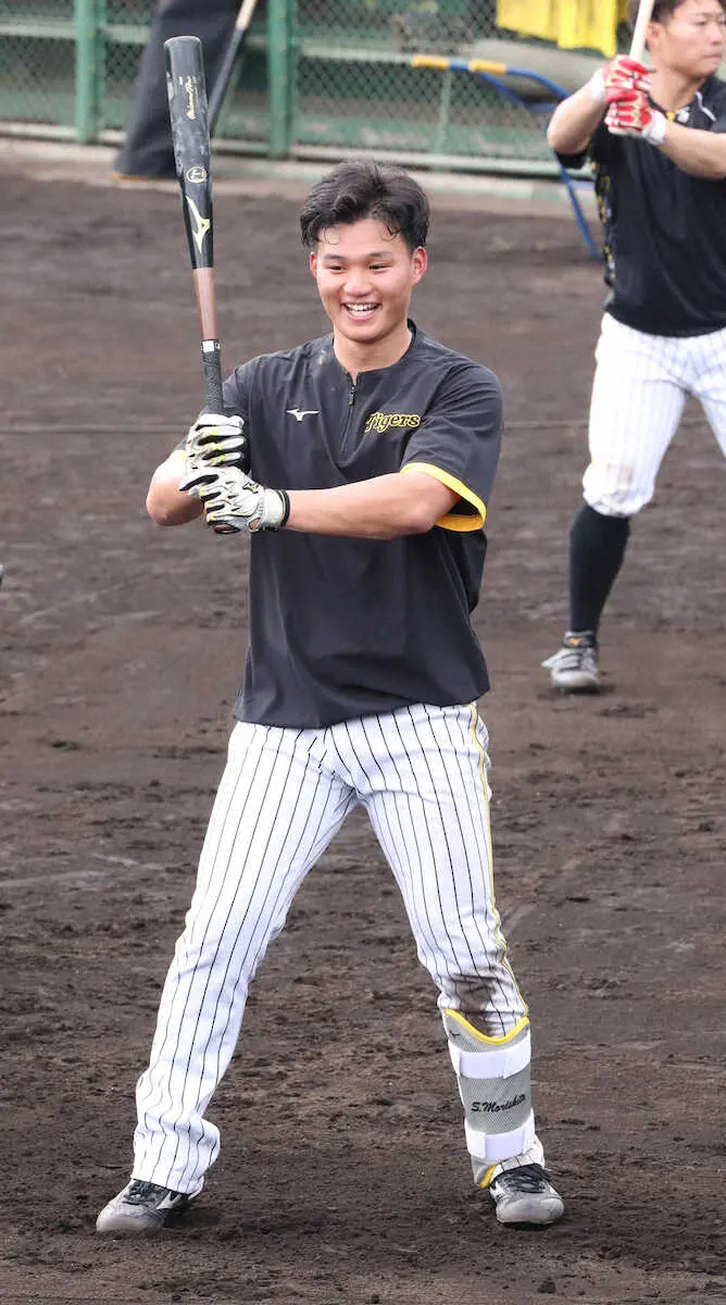 【画像・写真】阪神ドラ1・森下　“よっしゃ打法”で会心200スイング　和田2軍監督「ファンが喜んでくれそう」