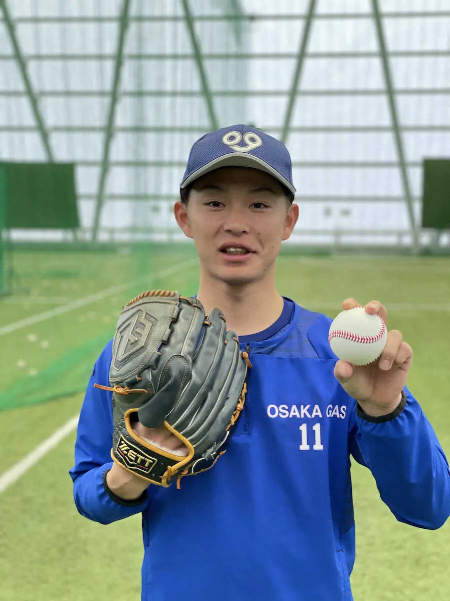 【画像・写真】大阪ガス・田中誠也　4年目の飛躍誓う「責任と自覚を強く持って、先発にこだわっていきたい」