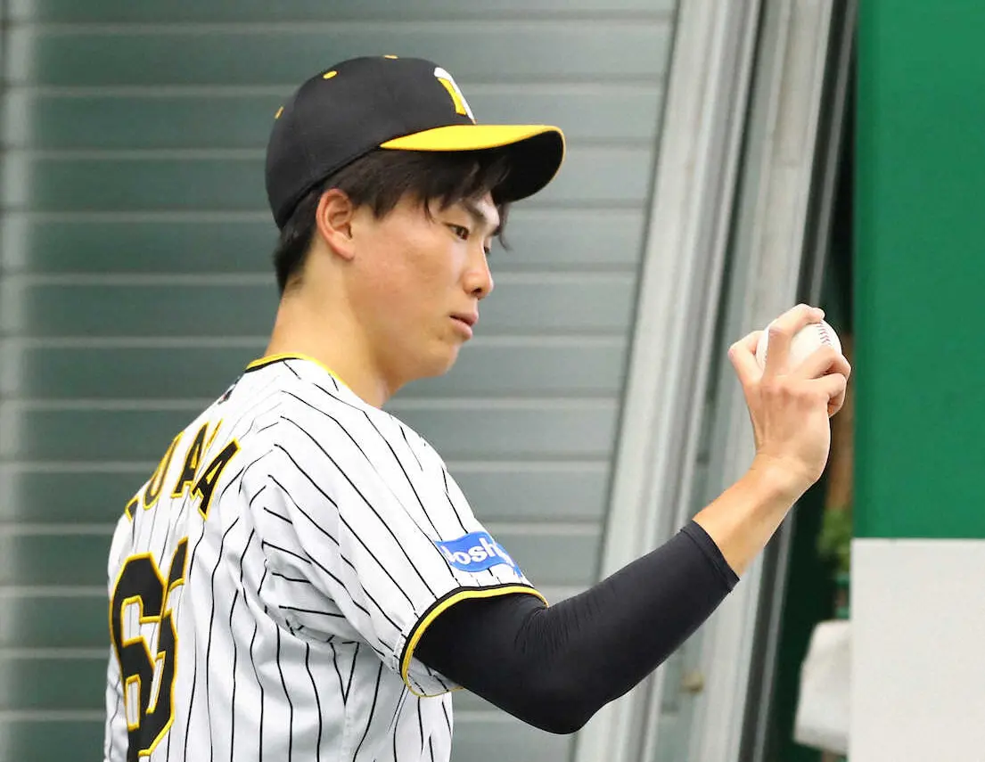 【画像・写真】阪神・湯浅　“WBC仕様”握り改良のフォークに手応え「あ～いいね！」「キタキタキタ！」