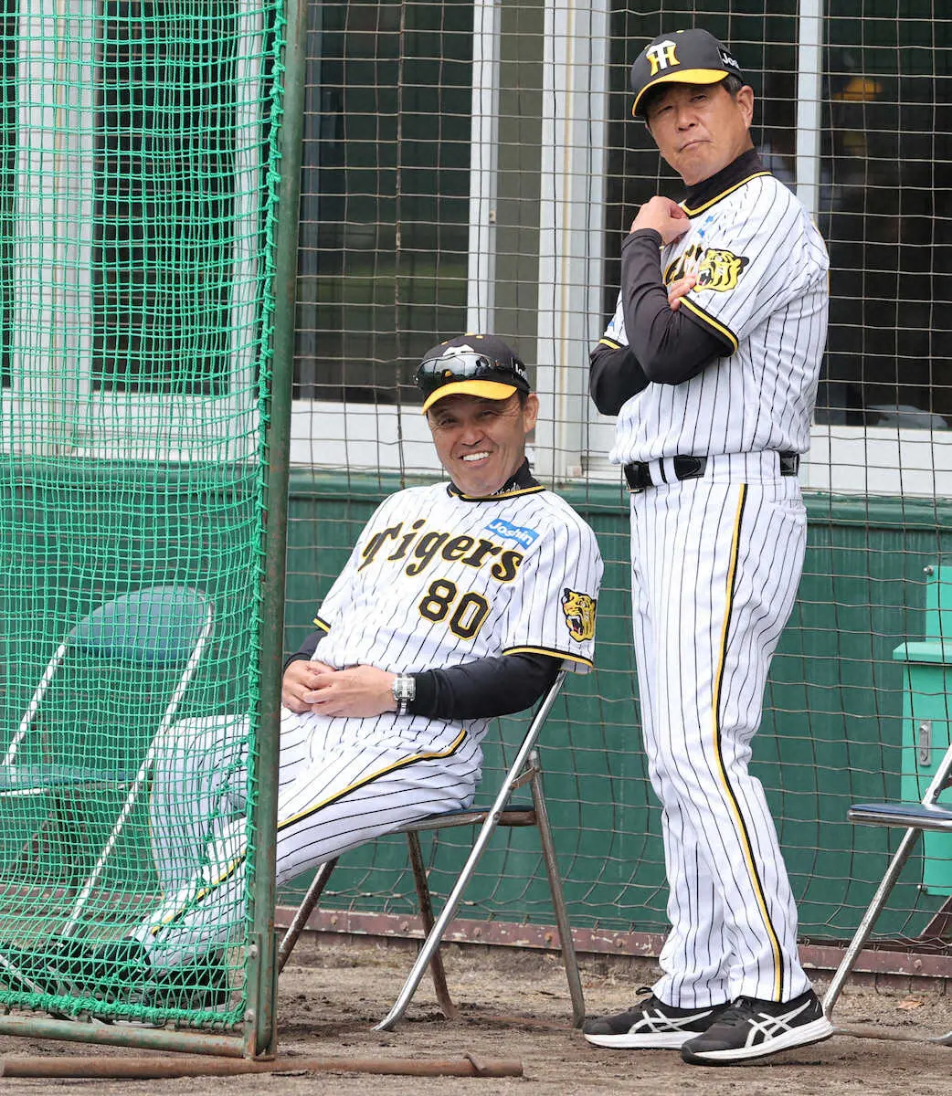 【画像・写真】岡田野球の片りん見せた！サインで2度二盗成功　「まだ言われへん」指揮官は手の内明かさず