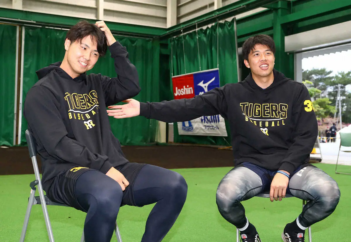 【画像・写真】【阪神・才木×浜地ぶっちゃけトーク（2）】互いに尊敬している部分「探求心」「ずっと何かしている」