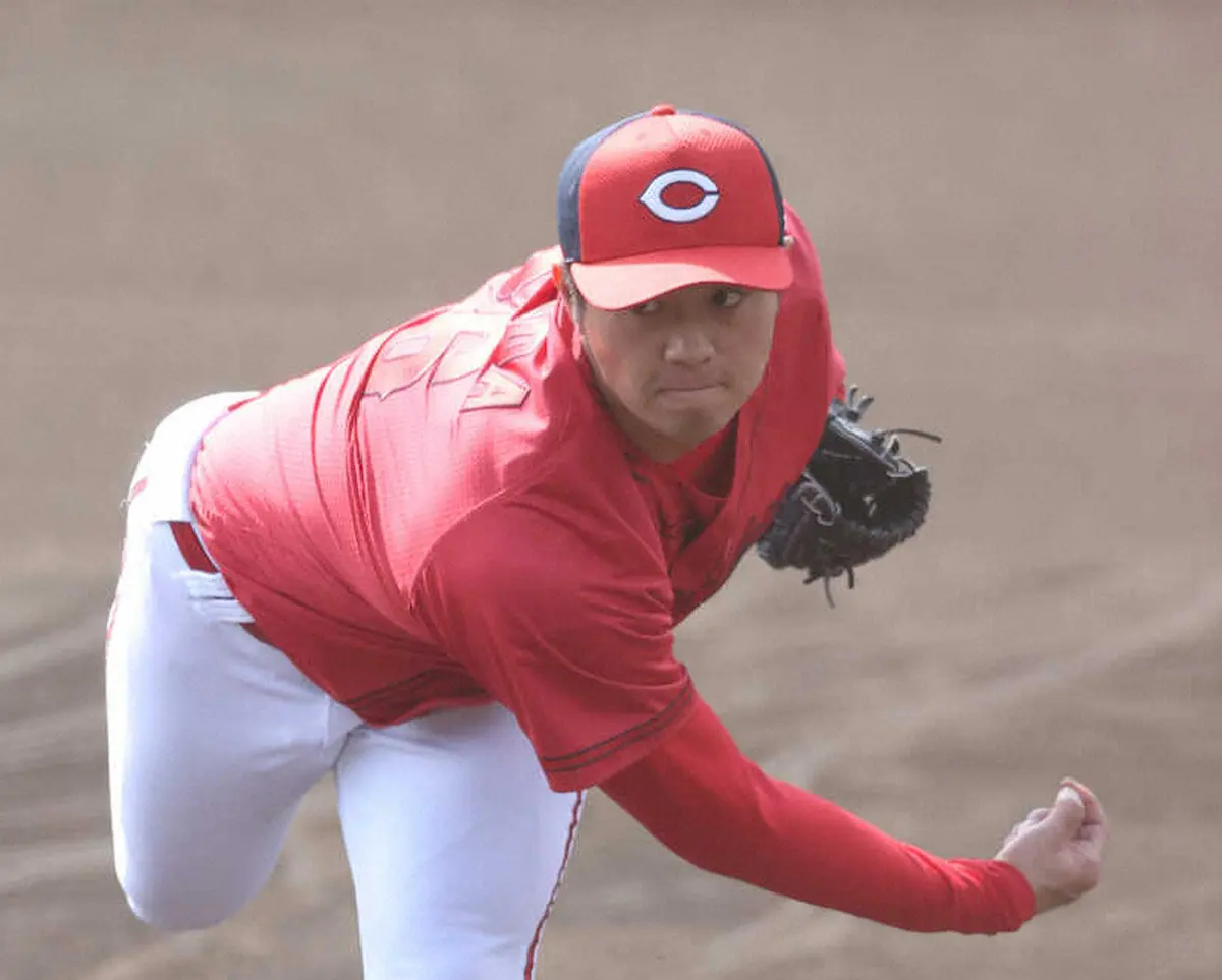 【画像・写真】広島・ドラ3益田　黒田直伝ツーシームに手応え　「一番の収穫。これを自分のものにしないといけない」