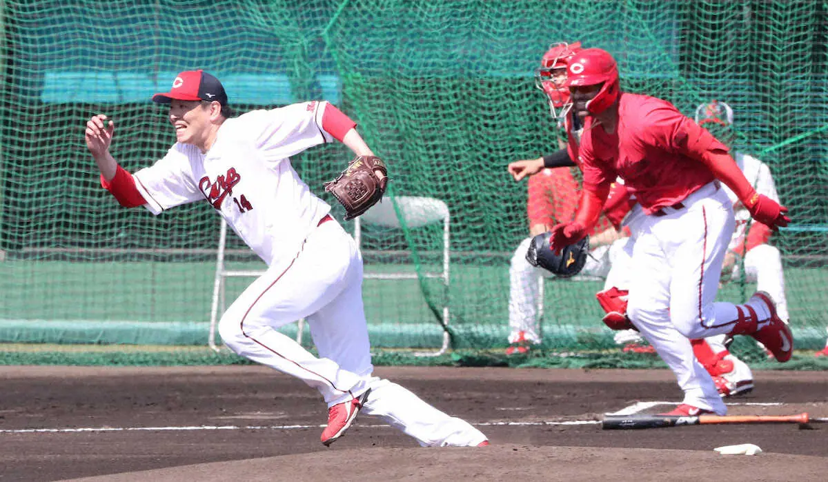 【画像・写真】広島・大瀬良　開幕投手大本命の圧巻パフォ　MAX151キロに加え「スライダーの感覚がいい」