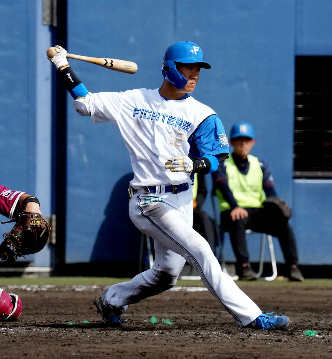【画像・写真】日本ハム　ドラ1矢沢が3安打1打点　初マルチ初タイムリー初猛打賞と“初づくし”の大活躍