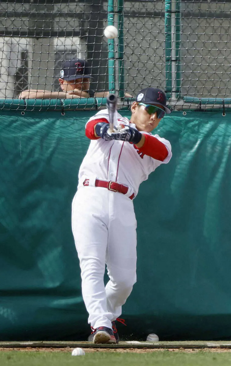 【画像・写真】レッドソックス・吉田　25日の親善試合で実戦デビューへ