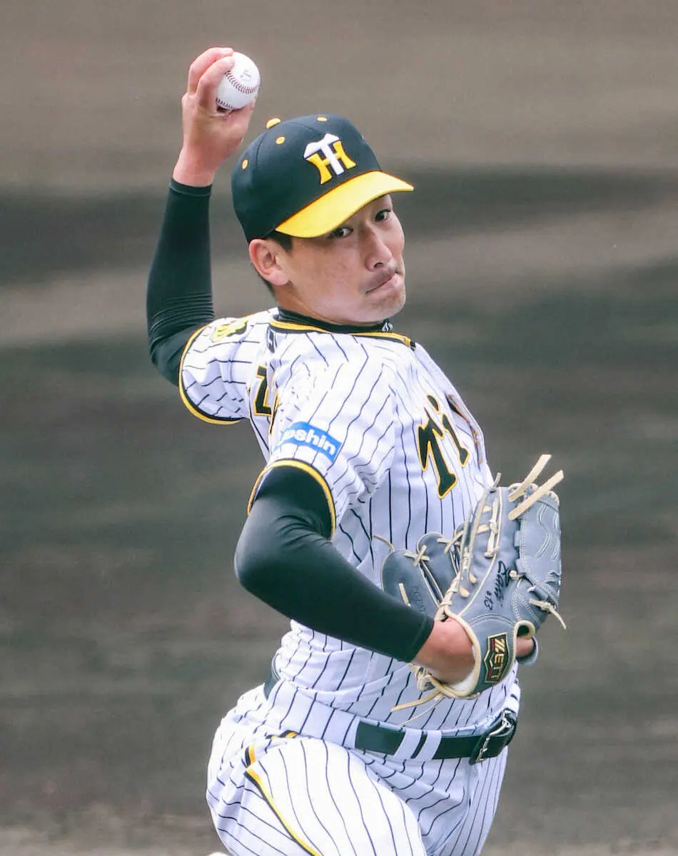 【画像・写真】阪神・岩崎　2度目のフリー登板でキャンプ仕上がりの最終チェック