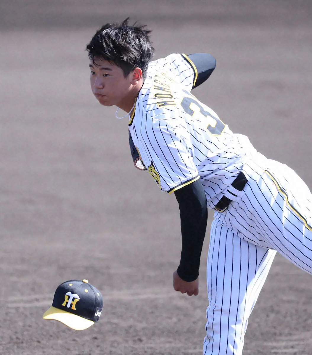 【画像・写真】阪神　ドラ2の高卒左腕・門別が145キロデビューで1回をパーフェクト