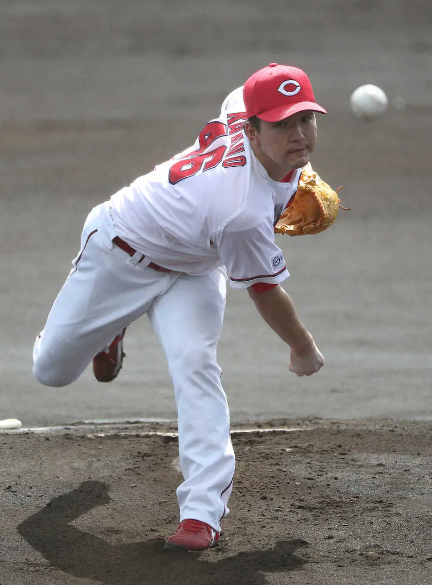 【画像・写真】広島即戦力新人投手2人　上々デビューで先発枠参戦だ　ドラ5河野2回無失点　ドラ3益田も無安打ピッチ