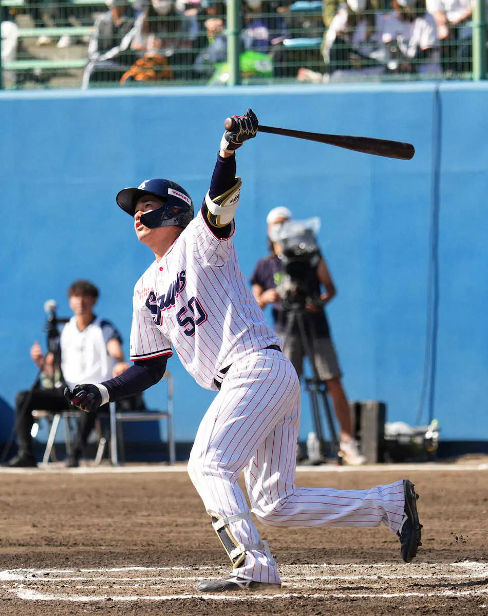 【画像・写真】ヤクルト・ドラ5北村「チャンスをものにしないと」初打席1号　代打で球団新人20年ぶり快挙